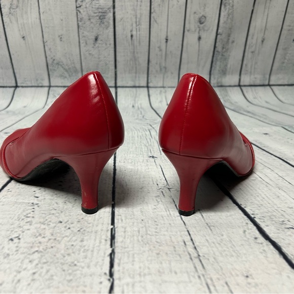 Red Marbella Heels Size 8 - Picture 4 of 5